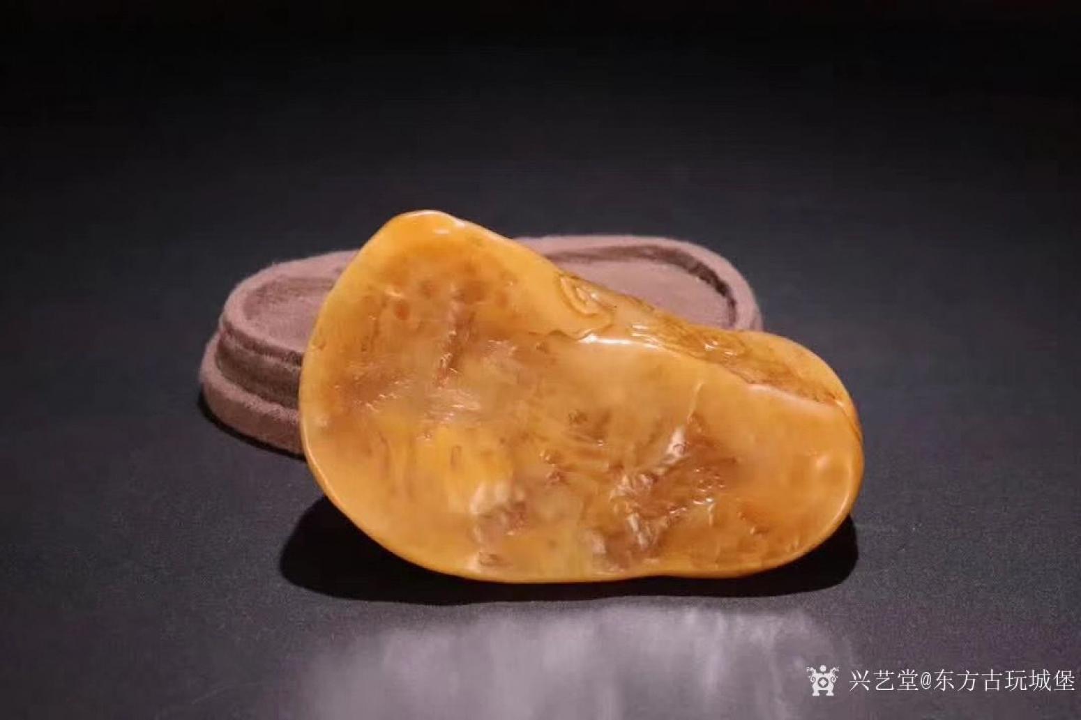 東方古玩城堡文玩雜項(xiàng)作品《壽山田黃石文房筆舔》【圖5】