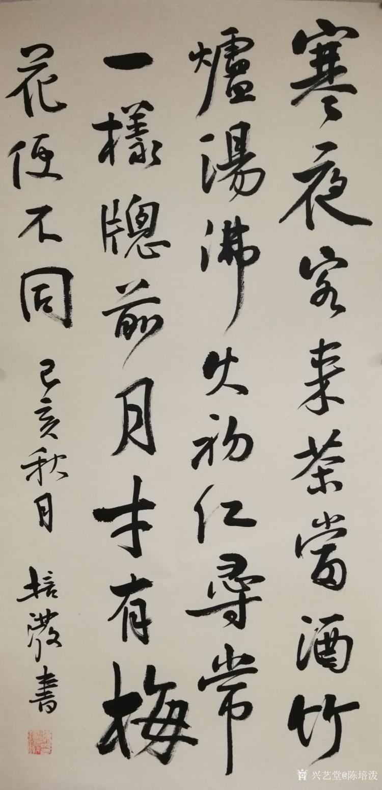 陳培潑書法作品《梅花詩(shī)》