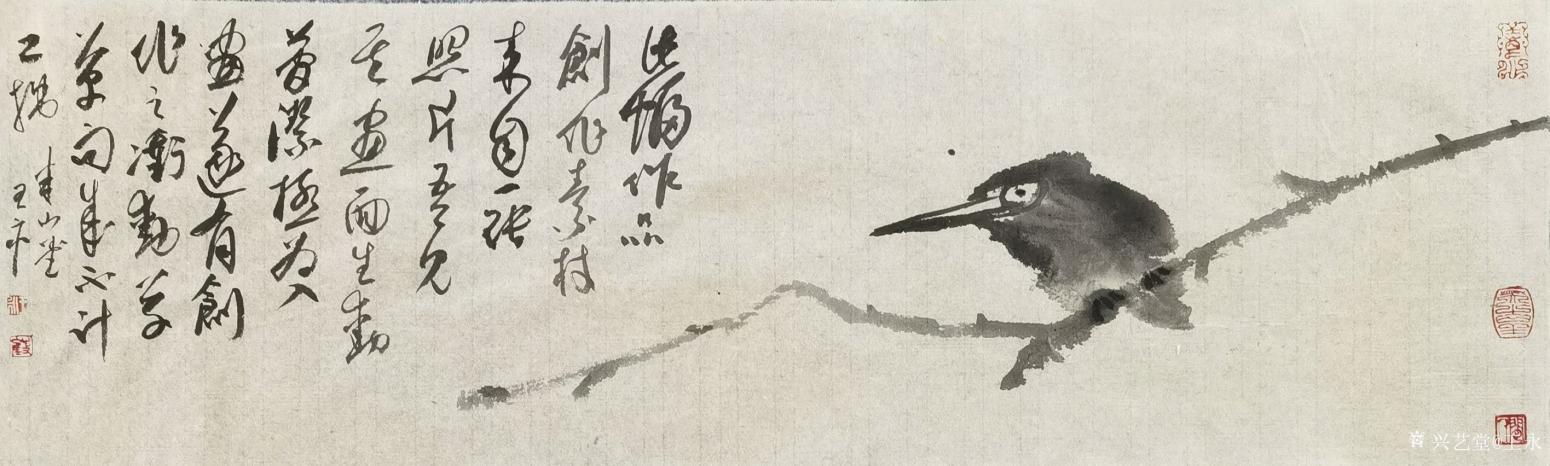 王永國畫作品《孤禽圖》【圖1】
