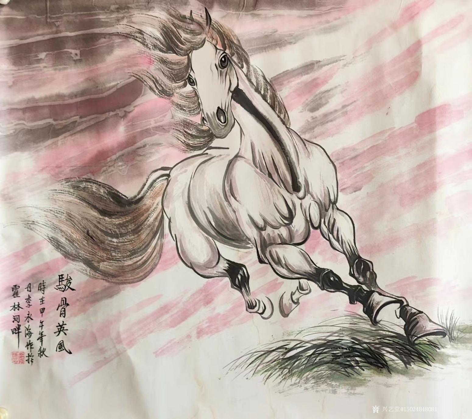 15024848081國畫作品《駿骨迎風(fēng)》