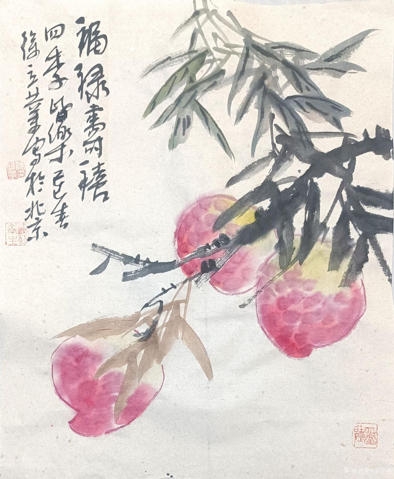 徐立業(yè)國畫作品《【福祿壽禧四季皆樂】》【圖0】
