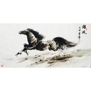 袁峰國畫作品《【雄風】作者袁峰》價格40000.00元