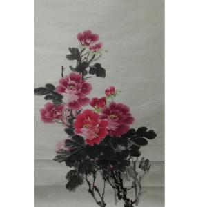 李麗芳國畫作品-《【鮮花】作者李麗芳》