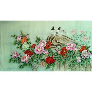 胡記領(lǐng)國畫作品-《【富貴吉祥2】作者胡記領(lǐng)》