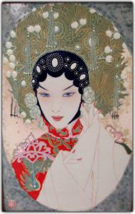 蔡國(guó)英文玩雜項(xiàng)作品-《高溫顏色釉瓷板《京粹》》