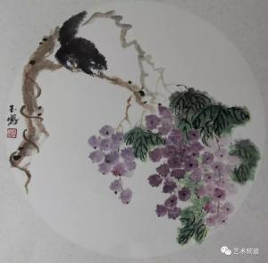 李玉鳳國畫作品-《葡萄-秋趣》