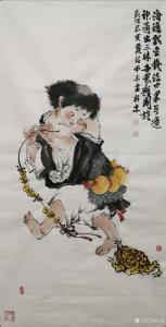 任燕國畫作品《劉海戲金蟾》議價