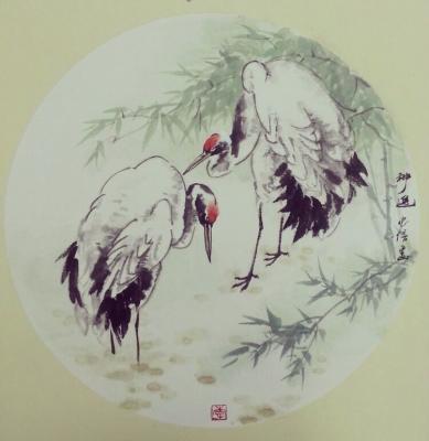 忠信園開(kāi)畫(huà)鶴之二-李忠信